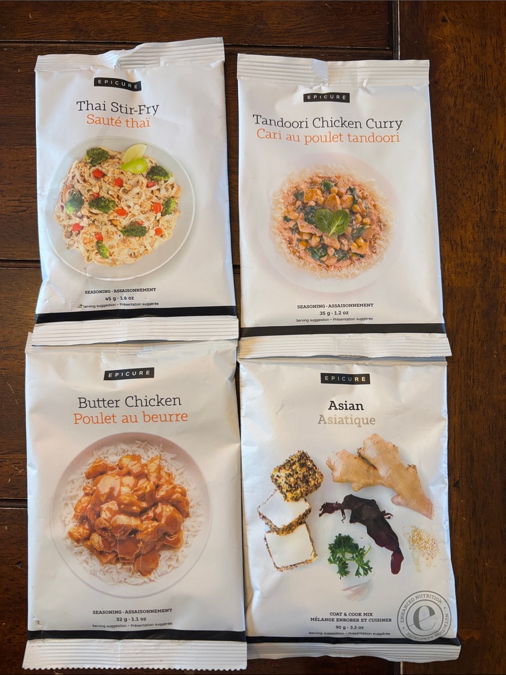 Epicure Asian & Curry Meal Seasoning Mixes - 4 packs